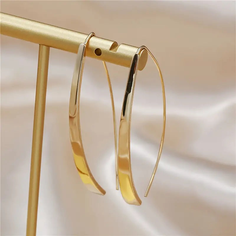 1 Pair Simple Stylish Long Threader Earrings, Perfect For Party And Banquet Decorations