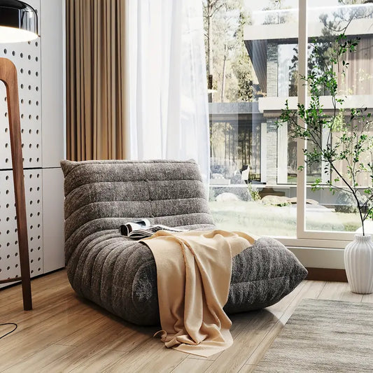 1pc Cotton Floor Chair, Caterpillar Sofa, Casual Lazy Lounger Modern Simplistic Design